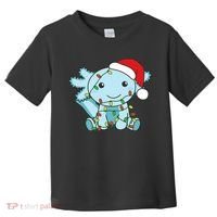Axolotl Merry Christmas Winter Axolotls Christmas Toddler T-Shirt thumb 0