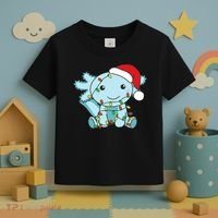 Axolotl Merry Christmas Winter Axolotls Christmas Toddler T-Shirt thumb 3