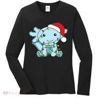 Axolotl Merry Christmas Winter Axolotls Christmas Women's Long Sleeve Shirt thumb 0