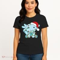 Axolotl Merry Christmas Winter Axolotls Christmas Women's T-Shirt thumb 4