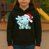 Axolotl Merry Christmas Winter Axolotls Christmas Kids Hoodie thumb 3