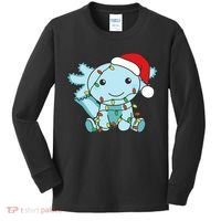 Axolotl Merry Christmas Winter Axolotls Christmas Kids Long Sleeve Shirt thumb 0