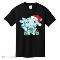 Axolotl Merry Christmas Winter Axolotls Christmas Kids T-Shirt thumb 0