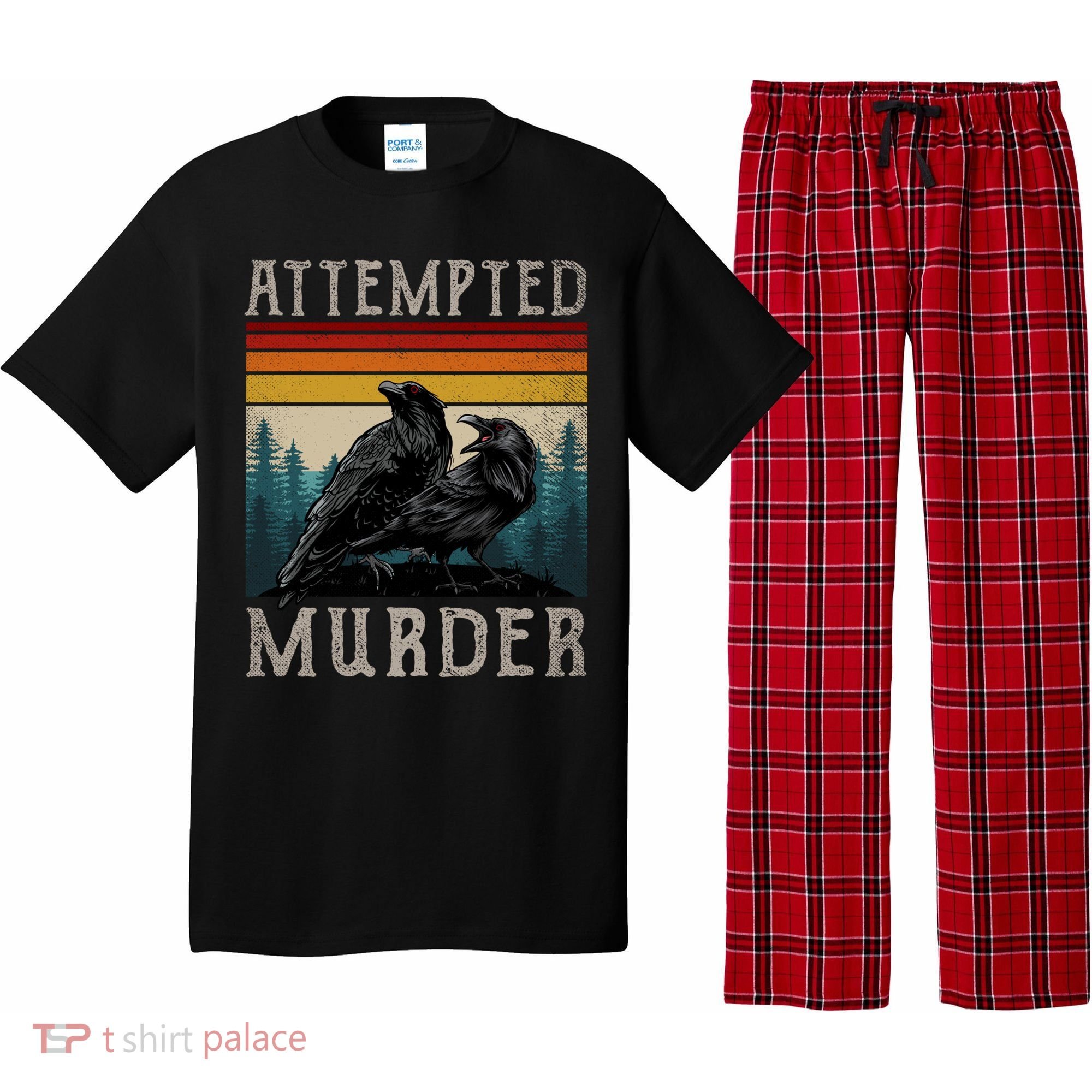 Attempted Murder Crows Pajama Set