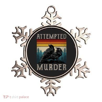 Attempted Murder Crows Ornament