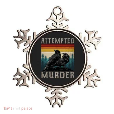 Attempted Murder Crows Ornament