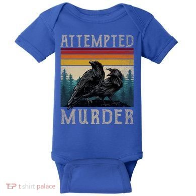 Attempted Murder Crows Baby Bodysuit