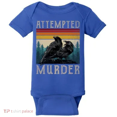 Attempted Murder Crows Baby Bodysuit