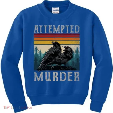 Attempted Murder Crows Kids Sweatshirt