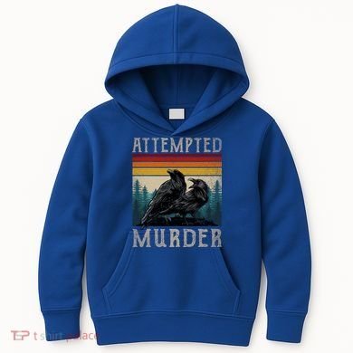 Attempted Murder Crows Kids Hoodie