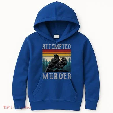 Attempted Murder Crows Kids Hoodie