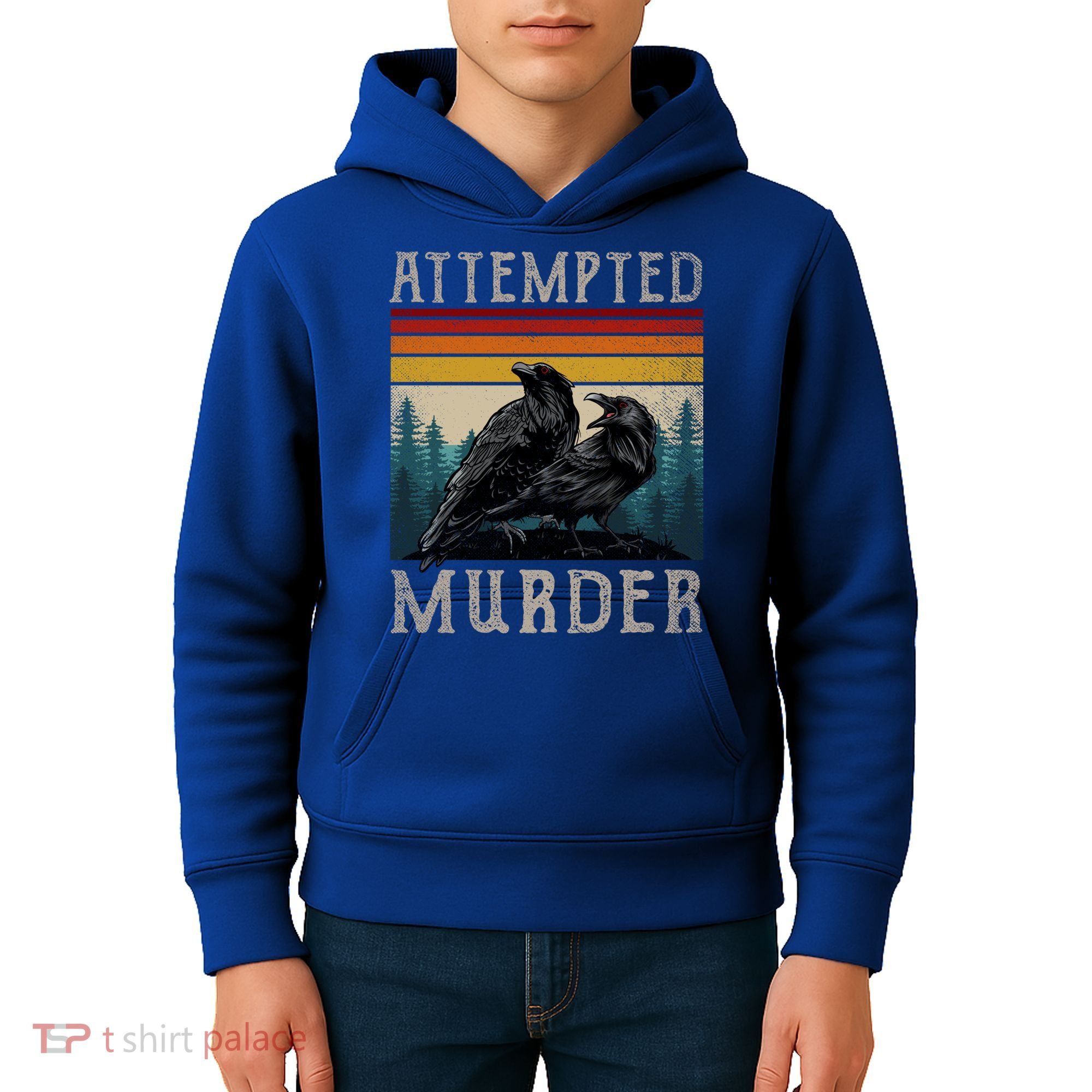 Attempted Murder Crows Kids Hoodie