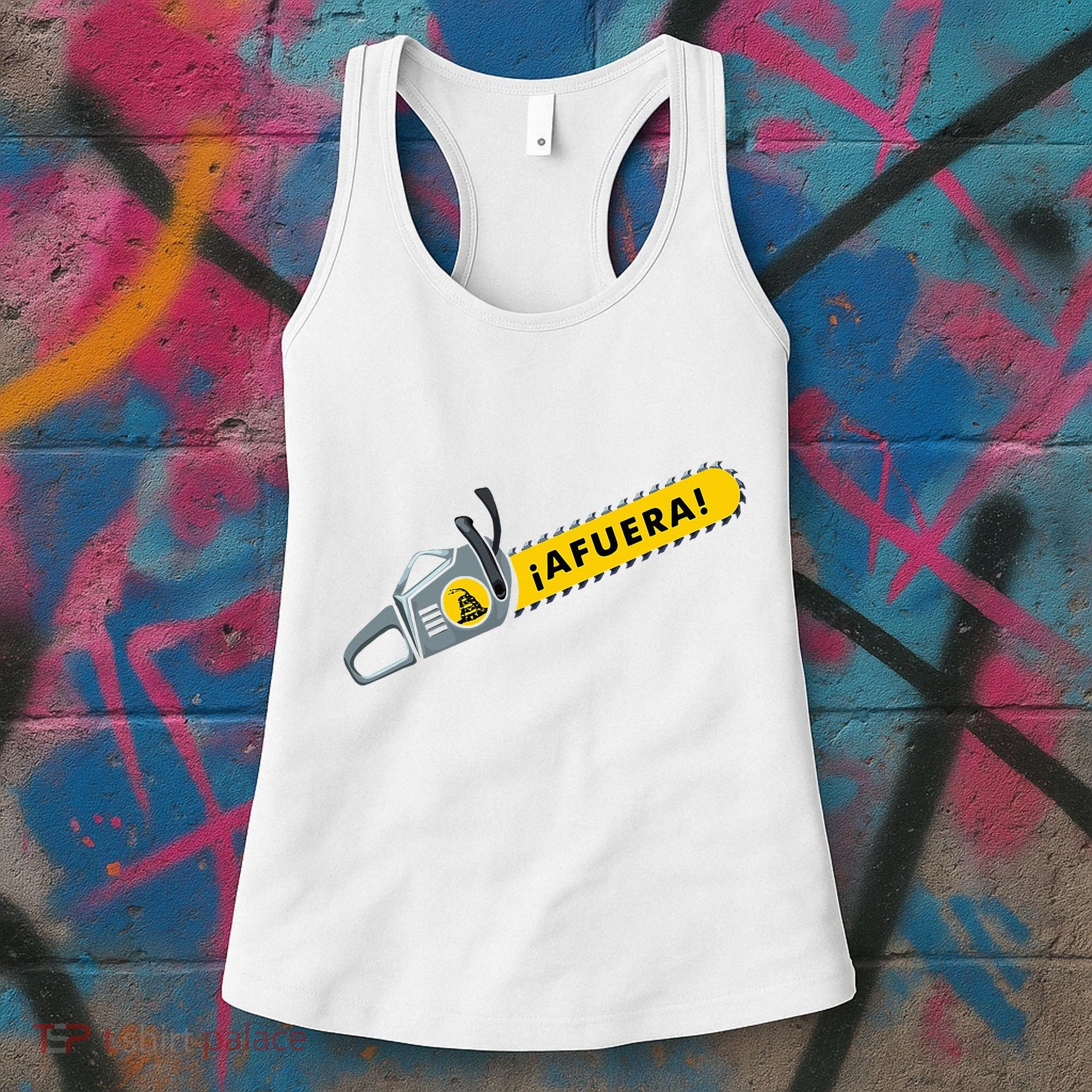 Afuera Milei Chainsaw Libertarian Ancap Liberty Freedom Women's Tank Top