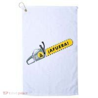 Afuera Milei Chainsaw Libertarian Ancap Liberty Freedom Golf Towel thumb 0