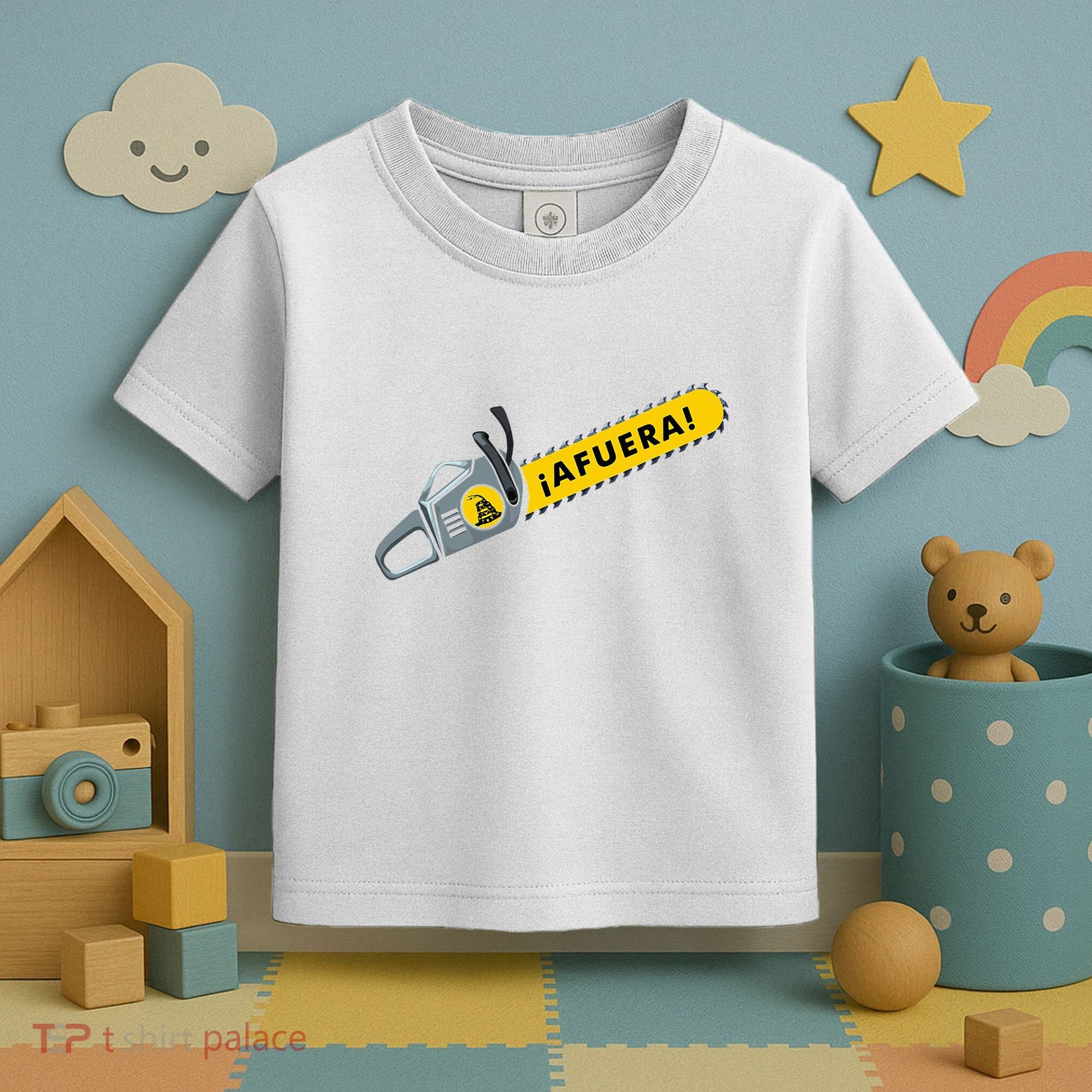 Afuera Milei Chainsaw Libertarian Ancap Liberty Freedom Toddler T-Shirt