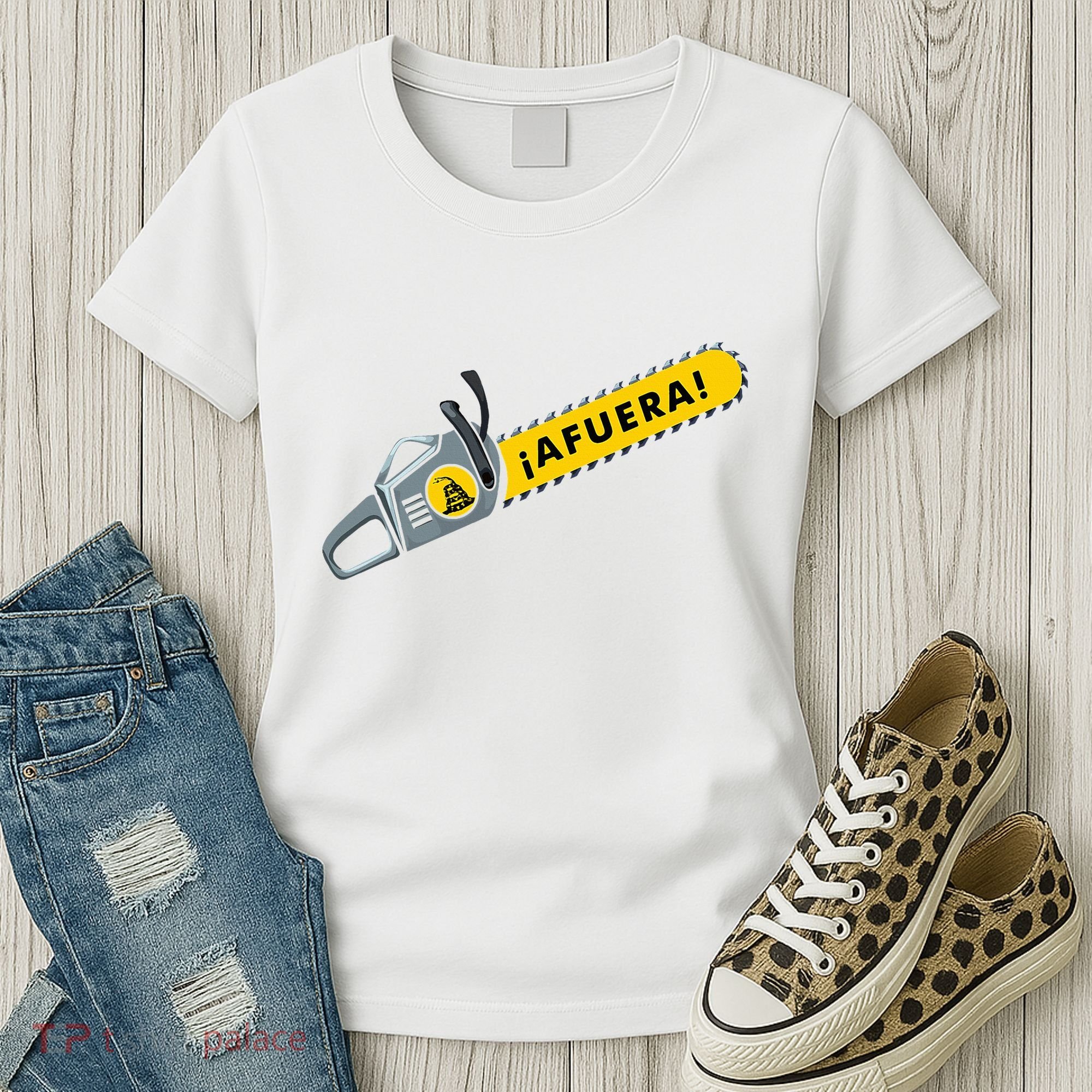Afuera Milei Chainsaw Libertarian Ancap Liberty Freedom Women's T-Shirt