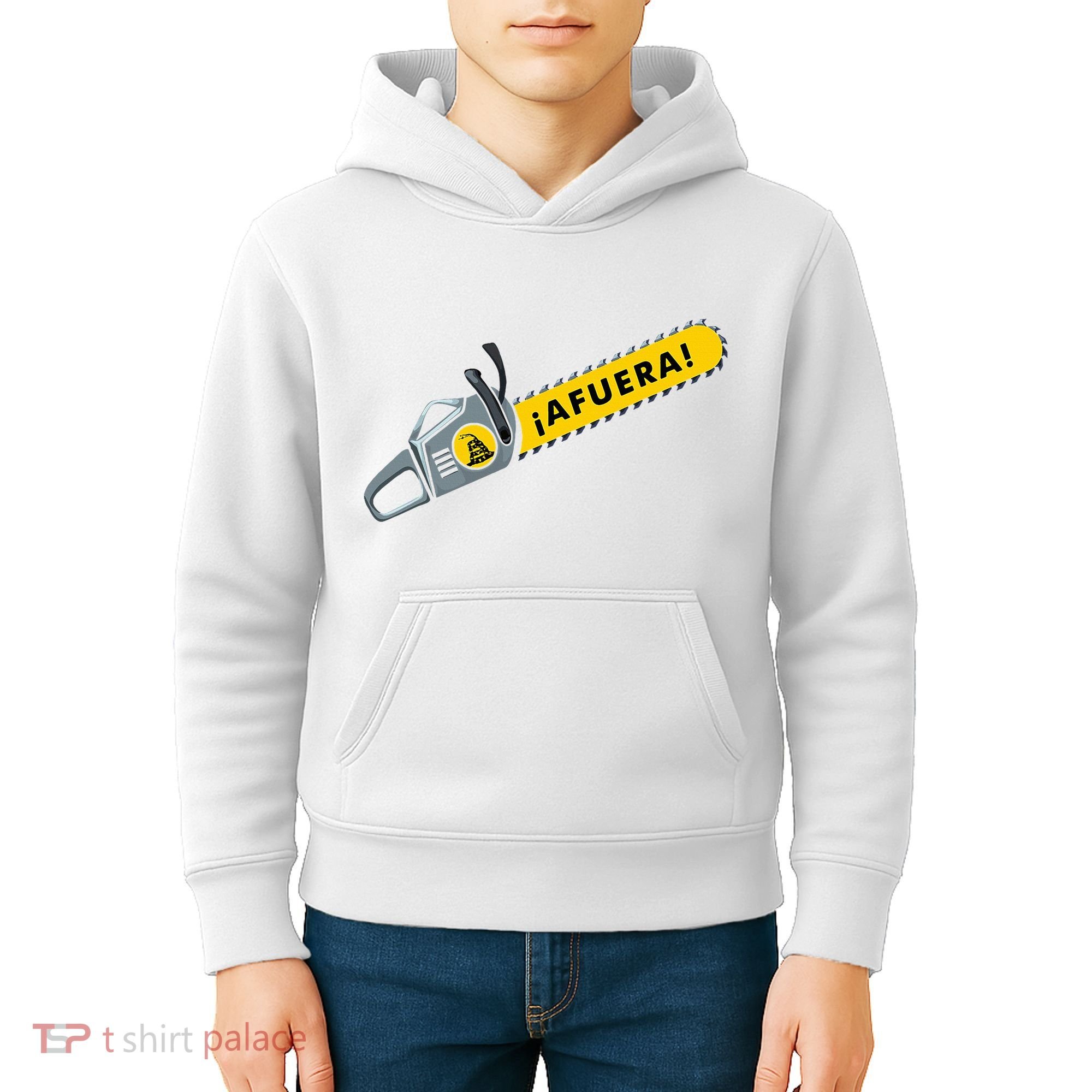 Afuera Milei Chainsaw Libertarian Ancap Liberty Freedom Kids Hoodie