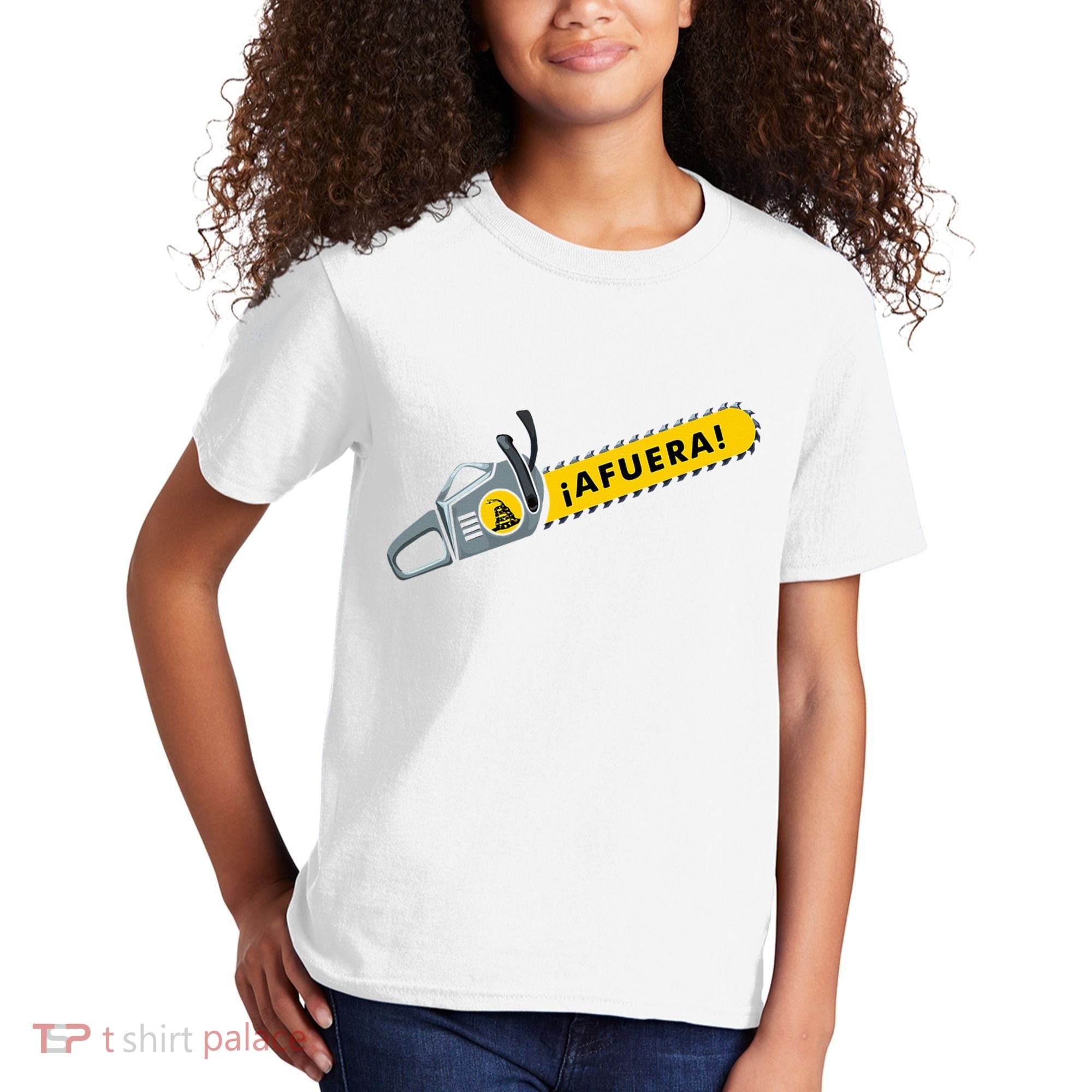 Afuera Milei Chainsaw Libertarian Ancap Liberty Freedom Kids T-Shirt