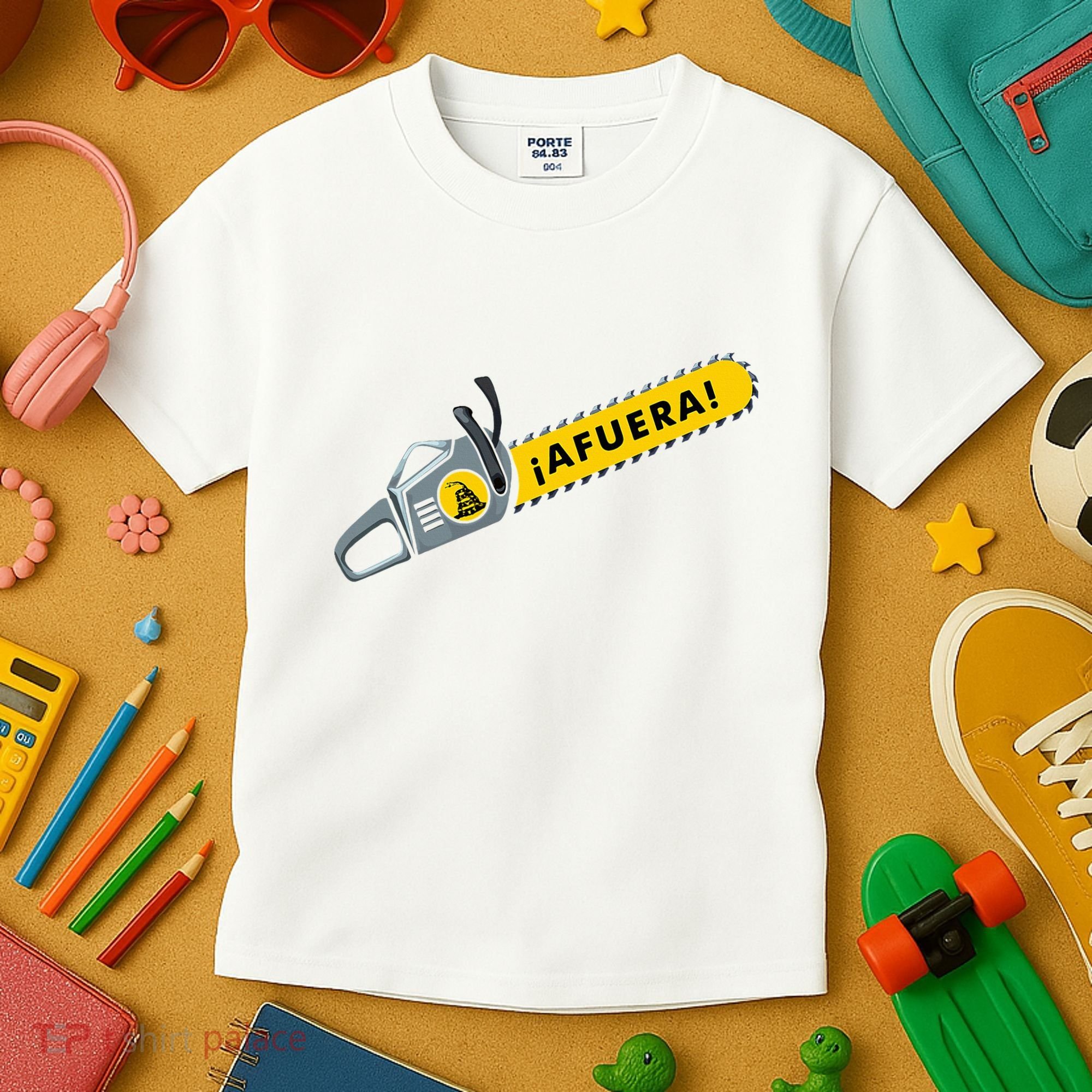 Afuera Milei Chainsaw Libertarian Ancap Liberty Freedom Kids T-Shirt
