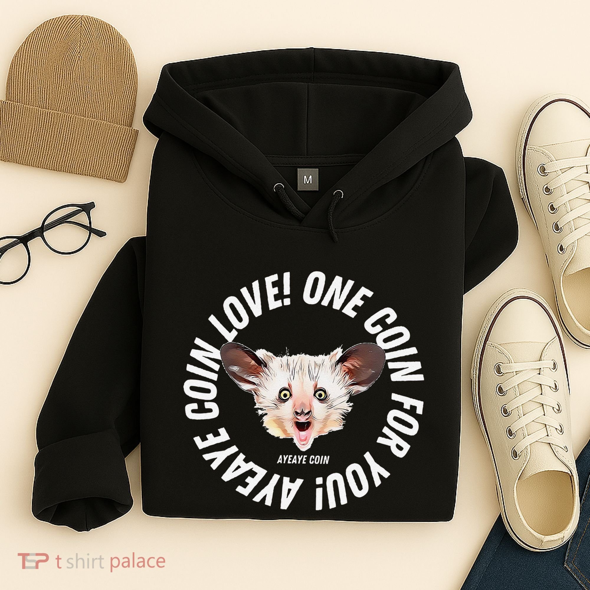 Ayeaye Meme Coin Crypto Cryptocurrency Aye Aye Hoodie