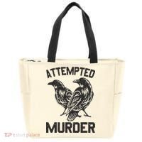 Attempted Murder Crow Tote Bag thumb 0