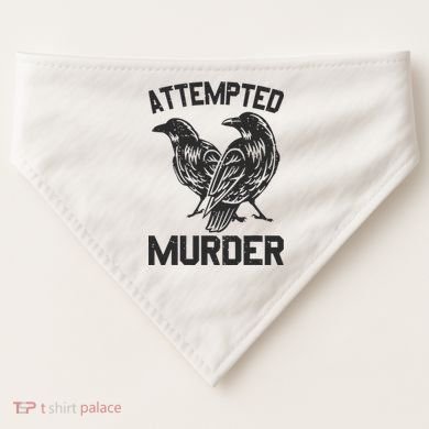 Attempted Murder Crow USA-Made Doggie Bandana