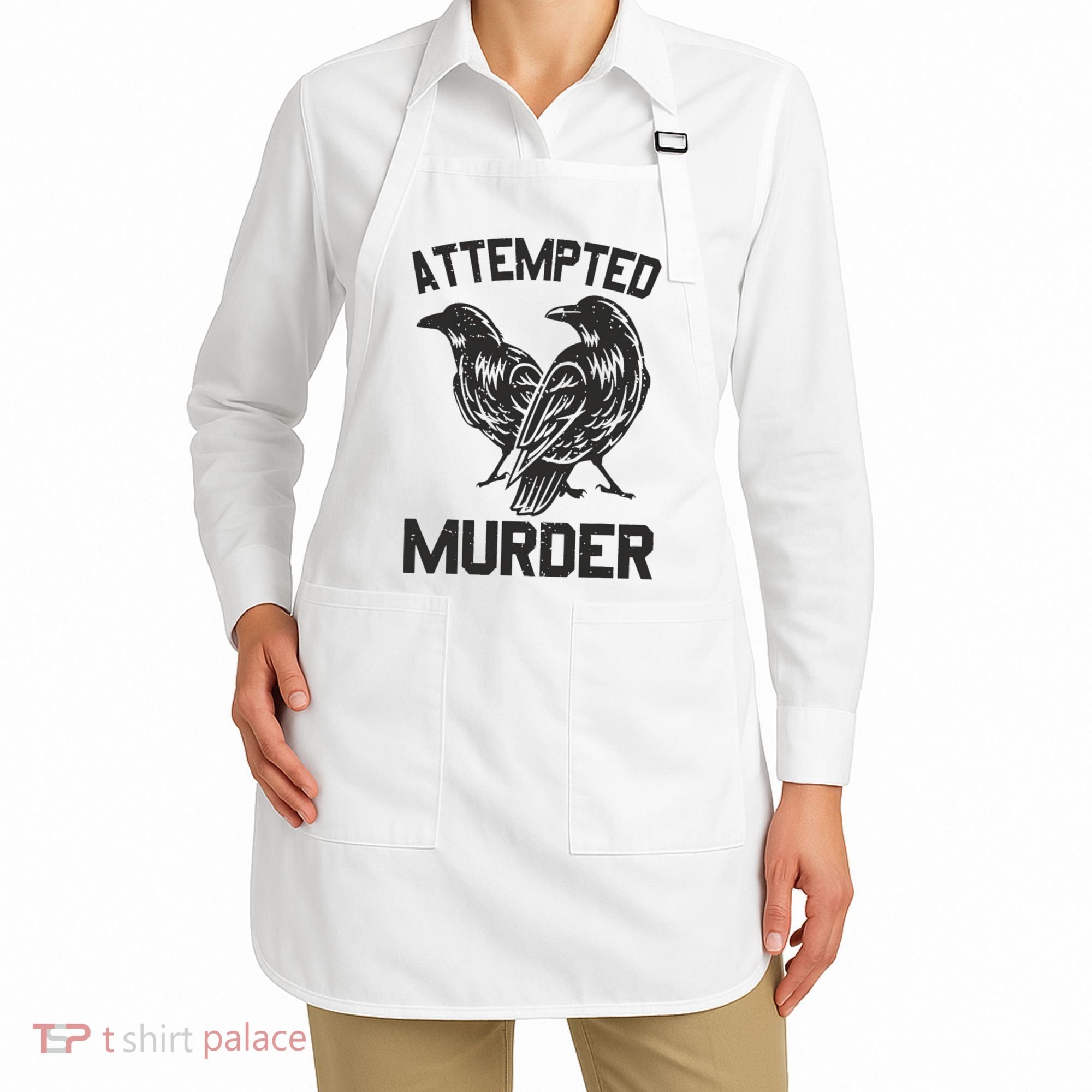 Attempted Murder Crow Apron