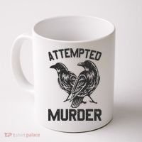 Attempted Murder Crow Coffee Mug thumb 0