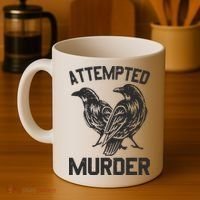 Attempted Murder Crow Coffee Mug thumb 4