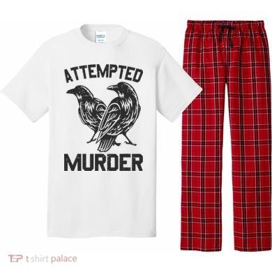 Attempted Murder Crow Pajama Set