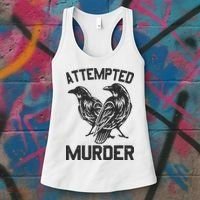 Attempted Murder Crow Women's Tank Top thumb 3