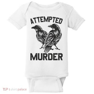 Attempted Murder Crow Baby Bodysuit