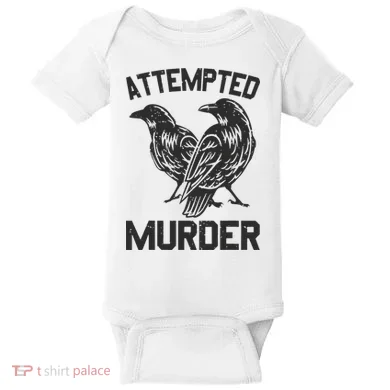 Attempted Murder Crow Baby Bodysuit