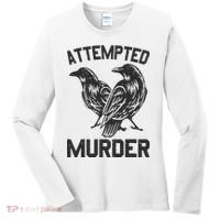 Attempted Murder Crow Women's Long Sleeve Shirt thumb 0