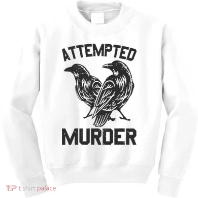 Attempted Murder Crow Kids Sweatshirt