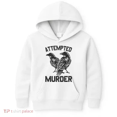 Attempted Murder Crow Kids Hoodie