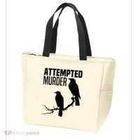 Attempted Murder Crows Raven Bird Meme Tote Bag thumb 3