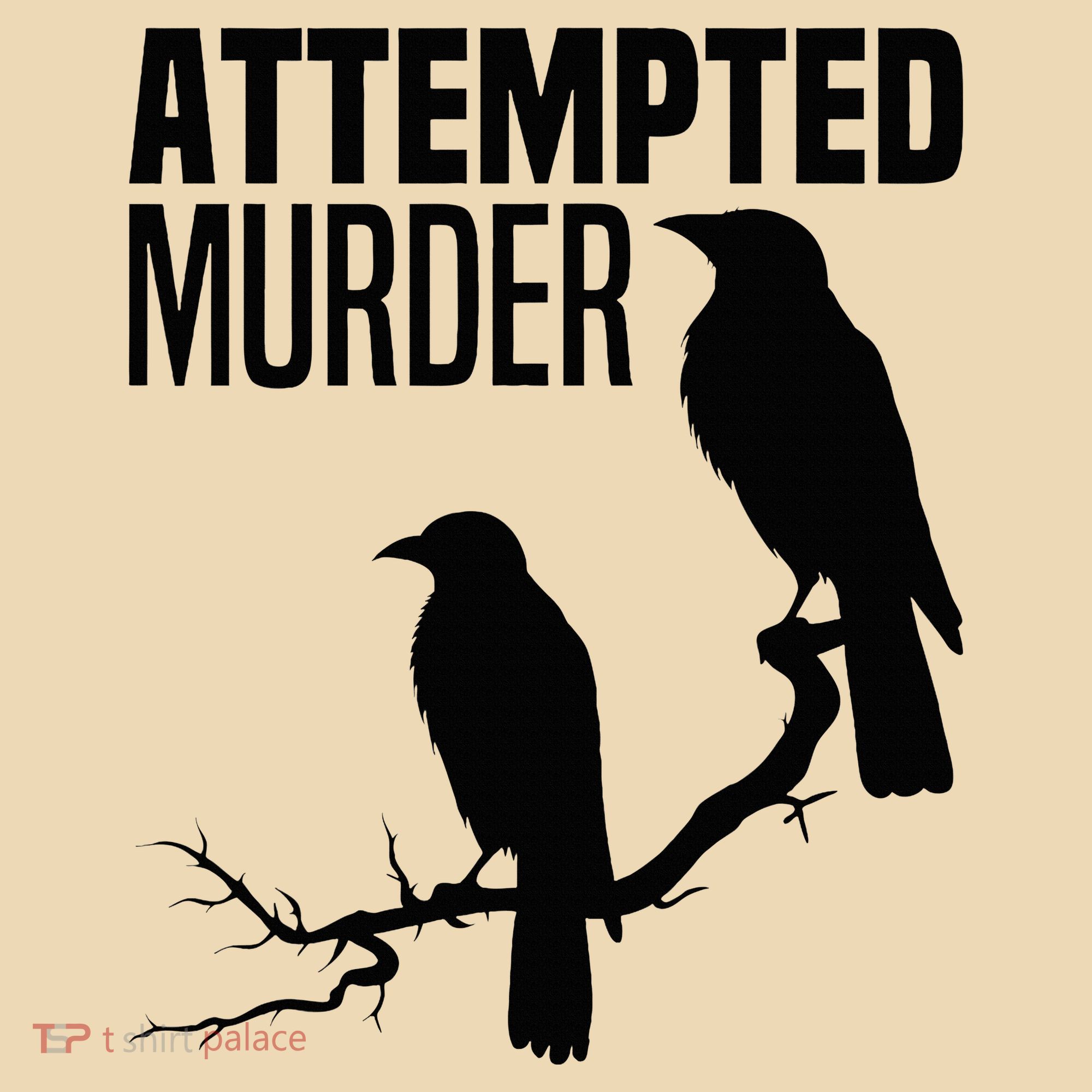 Attempted Murder Crows Raven Bird Meme Tote Bag
