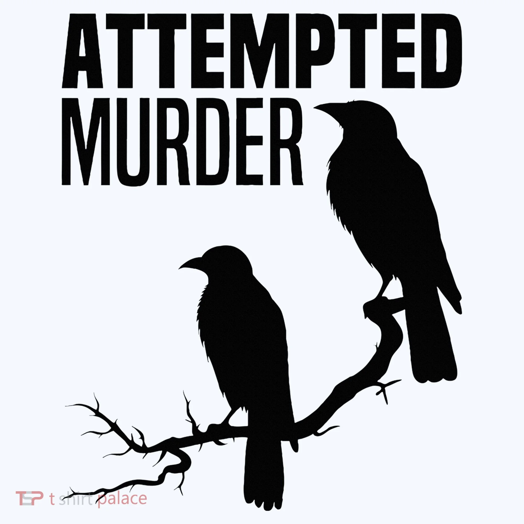 Attempted Murder Crows Raven Bird Meme Doggie Tank