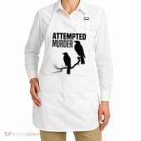 Attempted Murder Crows Raven Bird Meme Apron thumb 2