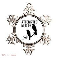 Attempted Murder Crows Raven Bird Meme Ornament thumb 0