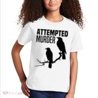 Attempted Murder Crows Raven Bird Meme Kids T-Shirt thumb 2