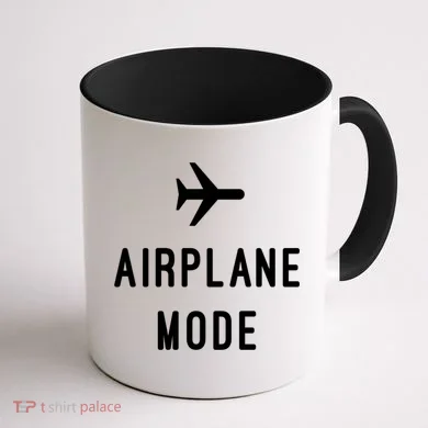 Airplane Mode Cute Gift Coffee Mug back