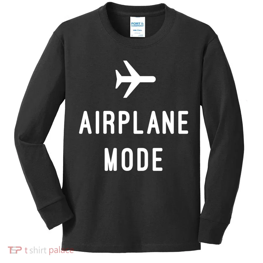 Airplane Mode Cute Gift Kids Long Sleeve Shirt