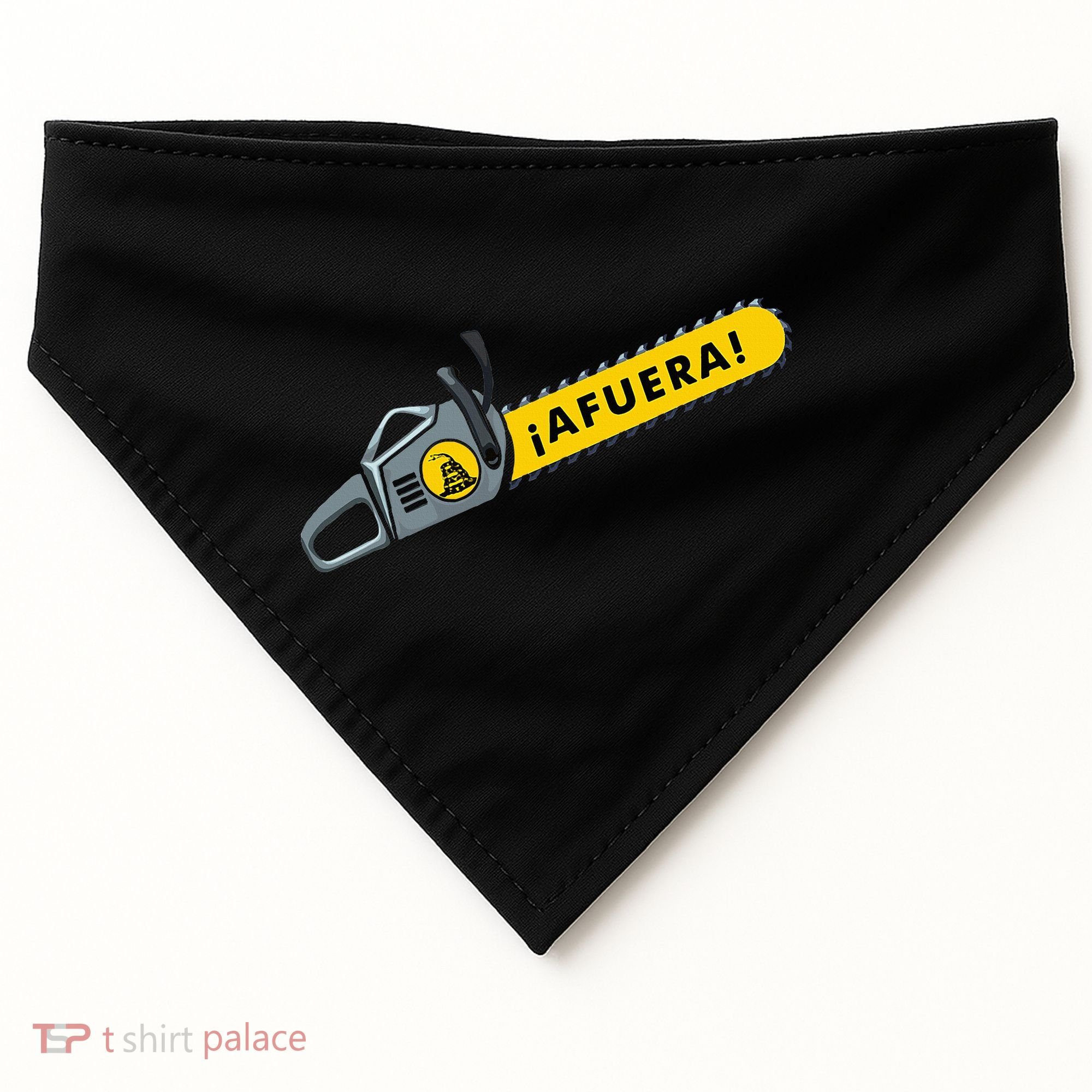 Afuera Milei Chainsaw Libertarian Ancap Liberty Freedom USA-Made Doggie Bandana