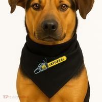 Afuera Milei Chainsaw Libertarian Ancap Liberty Freedom USA-Made Doggie Bandana thumb 1