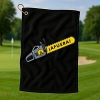 Afuera Milei Chainsaw Libertarian Ancap Liberty Freedom Golf Towel thumb 1