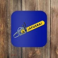 Afuera Milei Chainsaw Libertarian Ancap Liberty Freedom Coaster thumb 0
