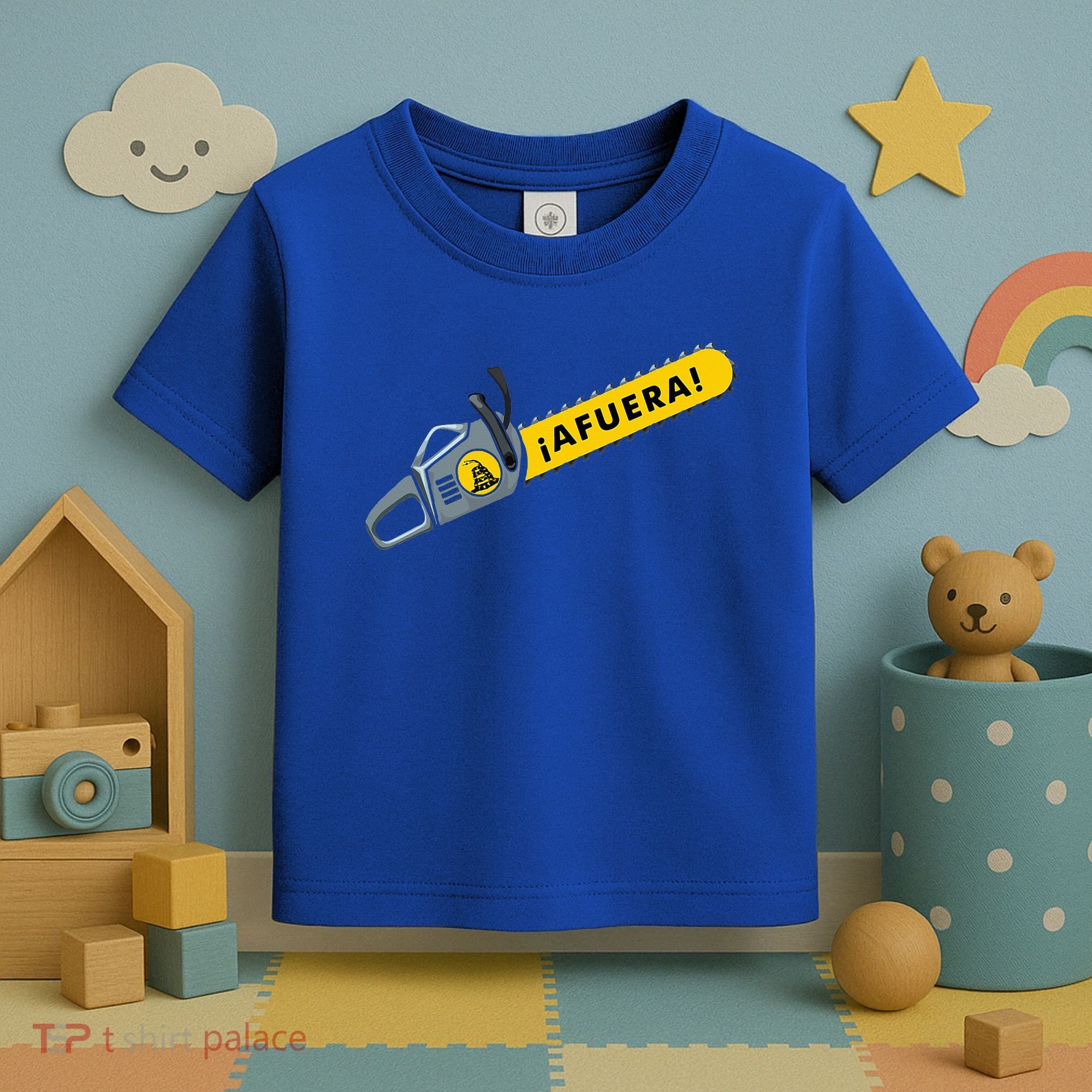 Afuera Milei Chainsaw Libertarian Ancap Liberty Freedom Toddler T-Shirt