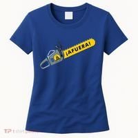 Afuera Milei Chainsaw Libertarian Ancap Liberty Freedom Women's T-Shirt thumb 0